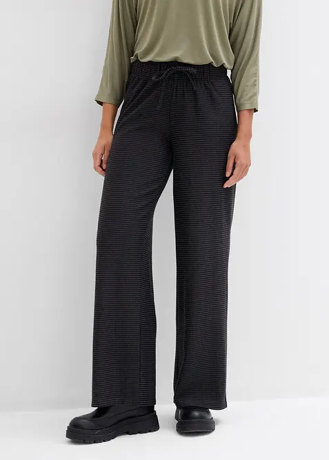 Gestreifte Jersey-Hose mit Kordelzug aus Baumwoll-Mix, bonprix
