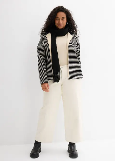 Sweat zipp&eacute; ray&eacute;, bonprix