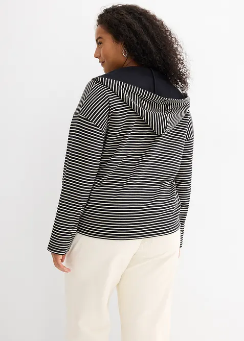 Sweat zipp&eacute; ray&eacute;, bonprix