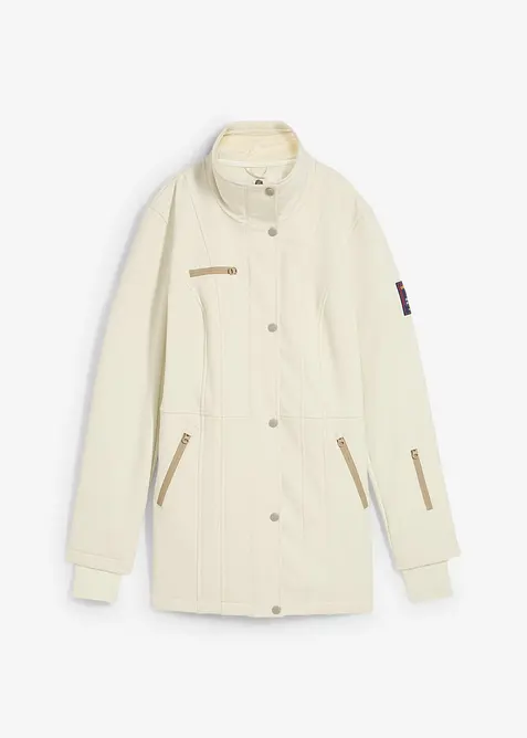 Longue parka en softshell extensible et déperlant, bonprix