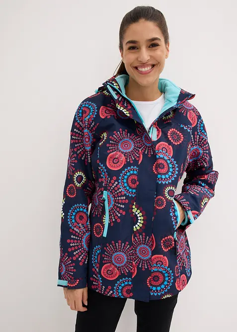wasserdichte 3 in 1 Funktions-Jacke mit Kapuze, bonprix