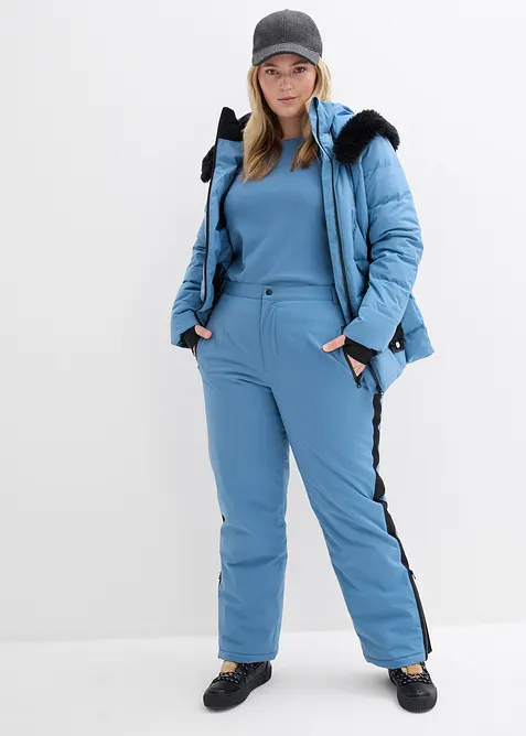 Pantalon de ski chaudement rembourr&eacute; avec pare-neige, bonprix