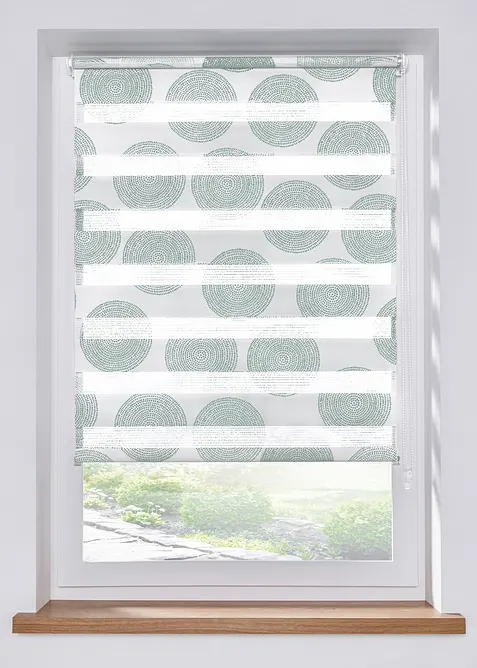 Doppelrollo mit Kreisen, bonprix