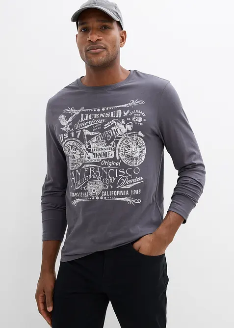 Langarmshirt aus reiner Bio-Baumwolle, bonprix