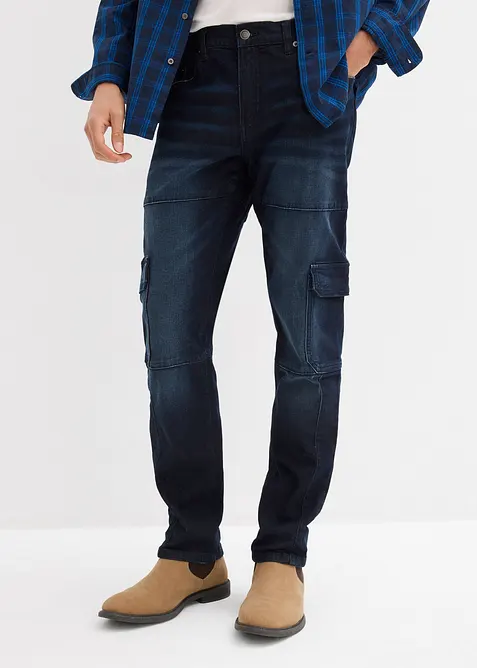 Slim Fit Cargo-Stretch-Jeans, Straight, bonprix