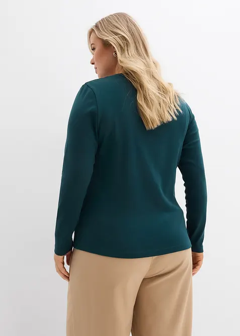 Langarmshirt aus reiner Bio-Baumwolle, bonprix