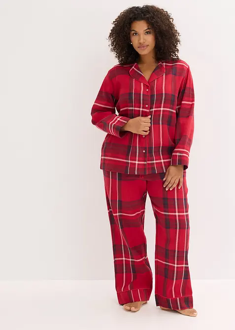 Pyjama en douce flanelle de coton avec pochette cadeau, bonprix
