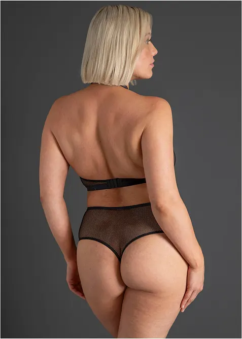 Bralette dos nu et string taille haute (ens. 2 pces), bonprix