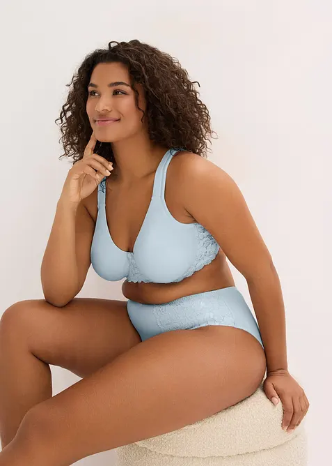 Lot de 2 maxi slips avec dentelle, bonprix