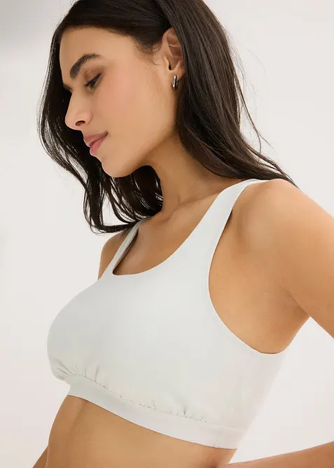 Lot de 3 brassi&egrave;res coton extensible, bonprix