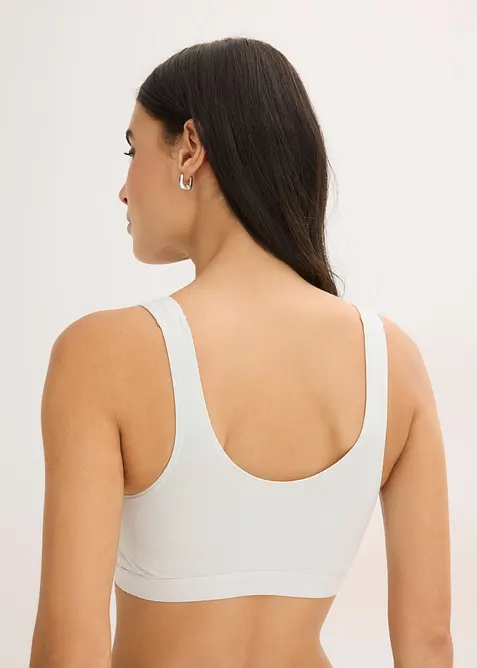 Lot de 3 brassi&egrave;res coton extensible, bonprix