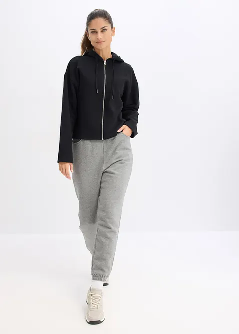 Sweat zipp&eacute; 100% coton, bonprix