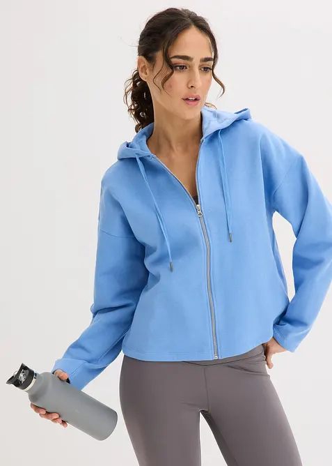 Sweatjacke aus reiner Bio-Baumwolle, bonprix