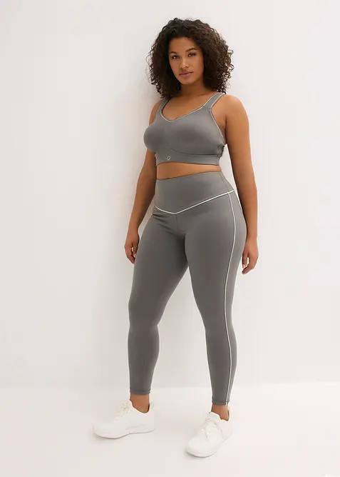 Soutien-gorge de sport toucher coton, maintien mod&eacute;r&eacute;, bonprix