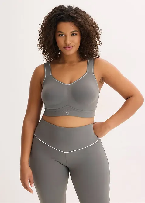Soutien-gorge de sport toucher coton, maintien mod&eacute;r&eacute;, bonprix