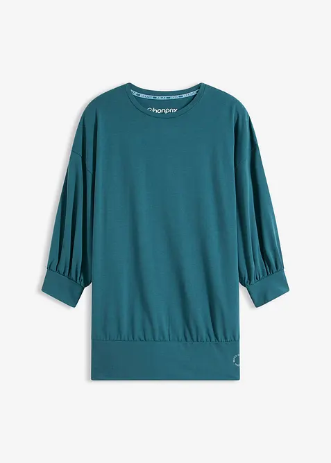 Oversized Sport-Shirt mit &frac34; Arm, schnelltrocknend, bonprix