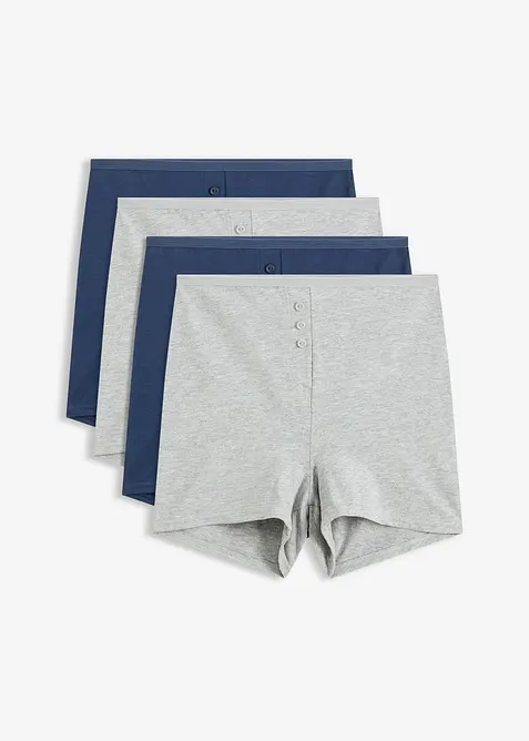 Lot de 4 boxers taille haute, bonprix