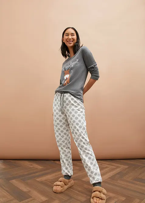 Pyjama aus weicher Baumwolle, bonprix