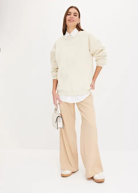 Oversize-Hemd aus Baumwolle mit 3/4 Arm, bonprix