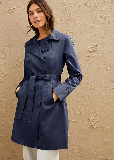 Trenchcoat aus Baumwolle, bonprix
