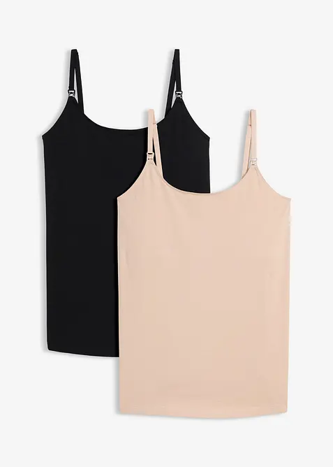 Stilltops aus Bio-Baumwolle (2er Pack), bonprix