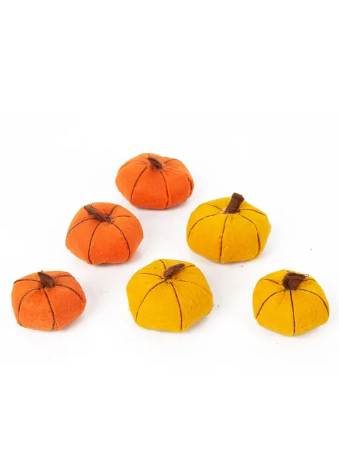 Objet déco lot de 6 citrouilles, bonprix