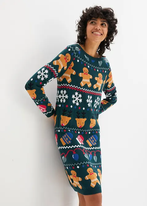 Weihnachts-Strickkleid, bonprix