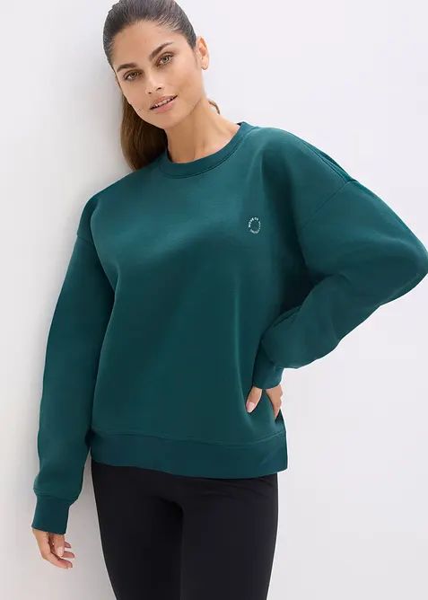 Oversized Thermo-Sweatpullover, schnelltrocknend, bonprix