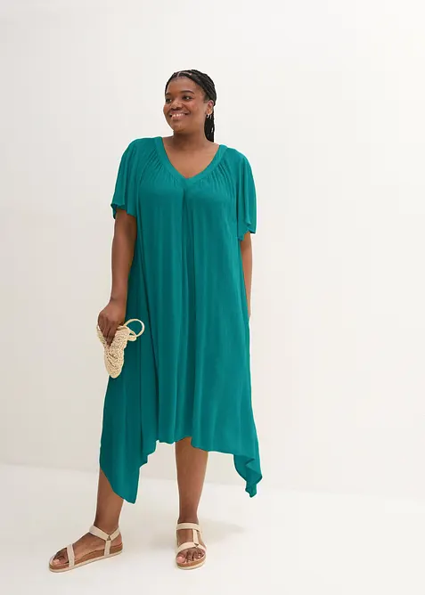 Kaftan-Kleid aus Kreppware, bonprix