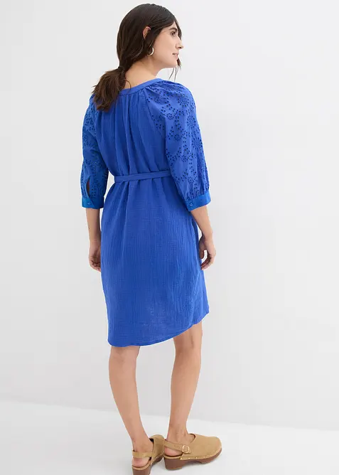 Umstandskleid aus reinem Baumwoll- Musselin, bonprix