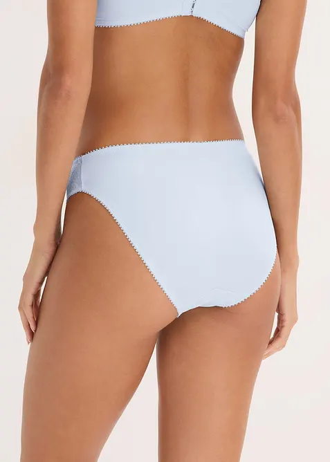 Slip mit zarter Spitze (2er Pack), bonprix