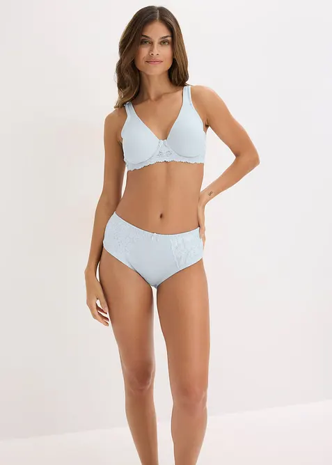 Lot de 2 maxi slips avec dentelle, bonprix