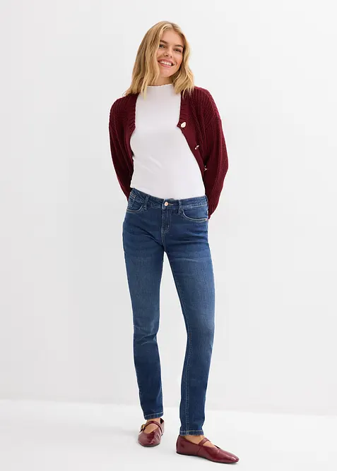 Skinny Jeans Mid Waist, Bio Baumwolle, bonprix