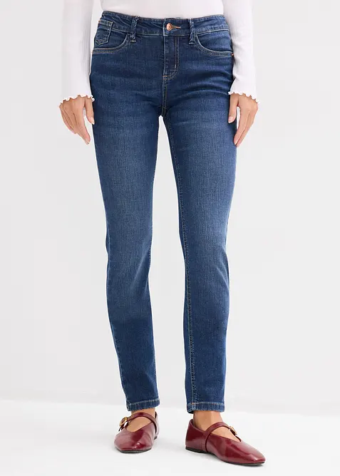 Skinny Jeans Mid Waist, Bio Baumwolle, bonprix