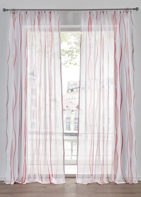 Gardine mit Wellenmuster (1er Pack), bonprix