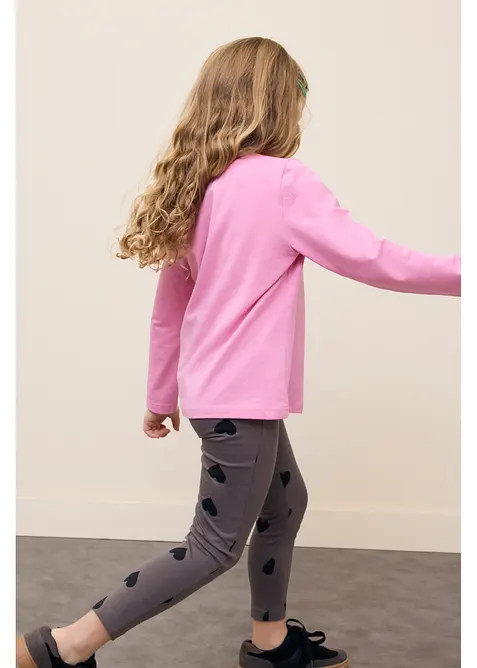 Langarmshirt aus elastischem Bio-Baumwoll-Mix (3er Pack), bonprix