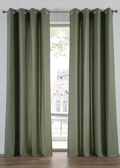 Pflegeleichte Vorh&auml;nge aus Mikrofaser (2er Pack), bonprix