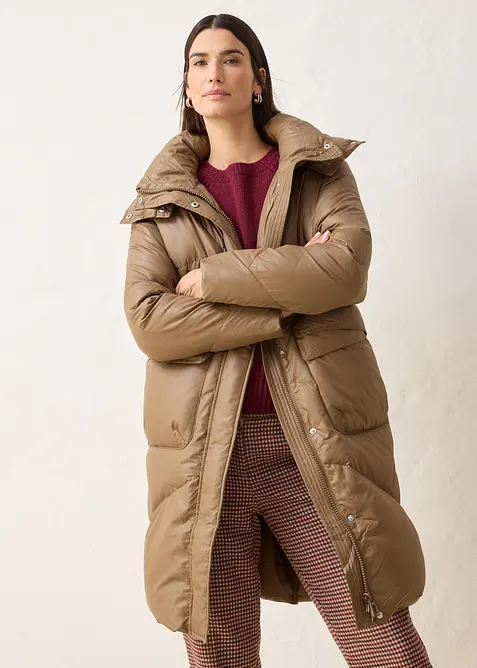 Daunenmantel mit recycelten Daunen, wasserabweisend, bonprix