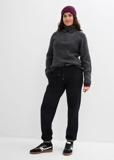 Sweathose aus Baumwoll-Mix, 2er Pack, bonprix