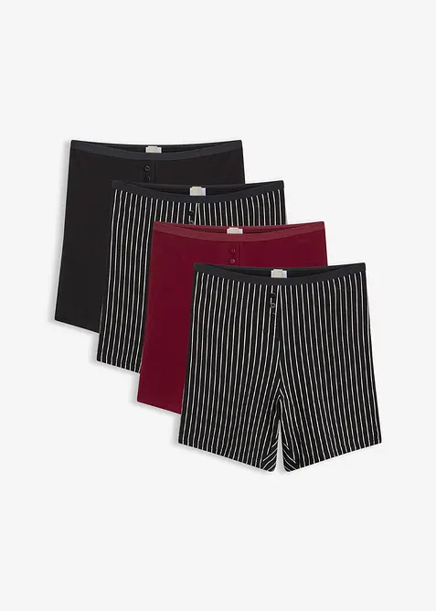 Damen Taillen Boxer mit längerem Bein (4er Pack), bonprix
