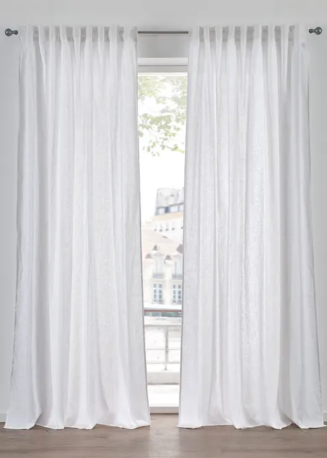 Rideau en lin et coton (1 pce), bonprix