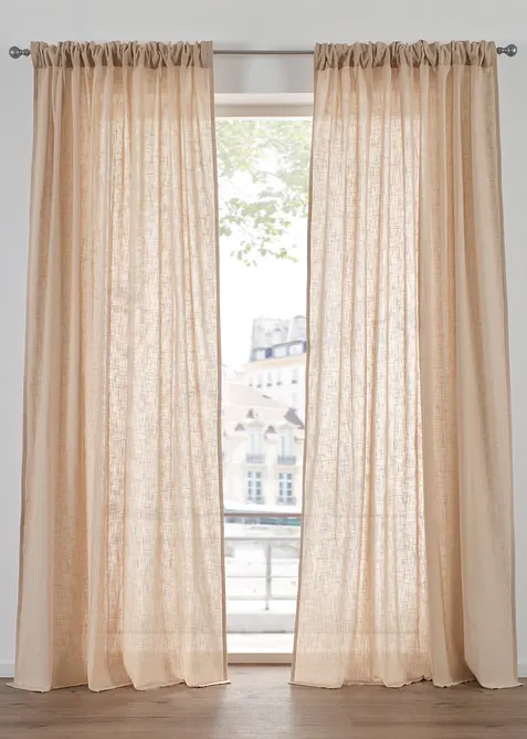 Vorhang aus reiner Bio-Baumwolle (1er Pack), bonprix