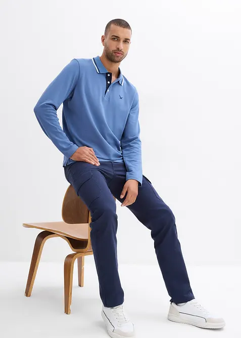 Regular Fit Stretch-Hose mit Cargotaschen, Straight, bonprix