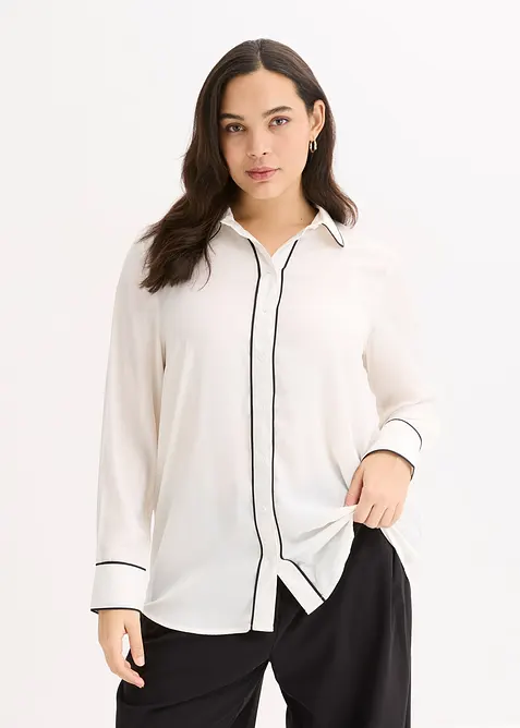 Chemisier fluide en satin, bonprix