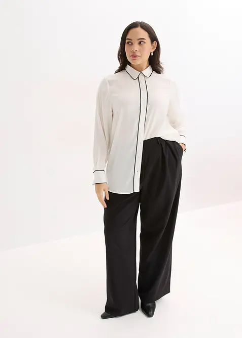 Chemisier fluide en satin, bonprix