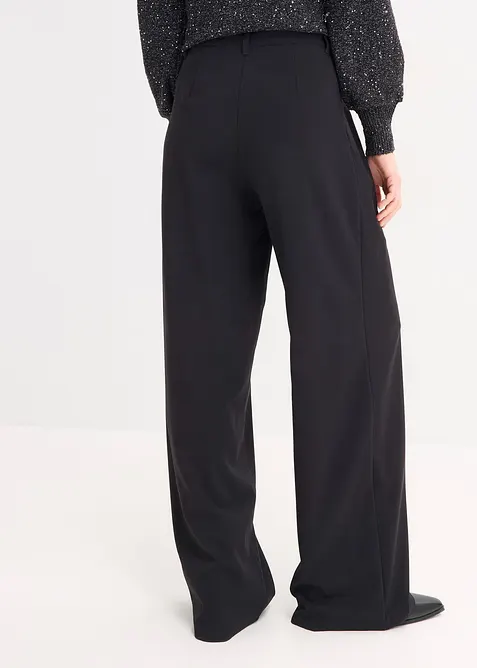 Pantalon large &agrave; pinces, bonprix