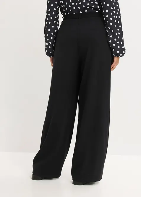 Pantalon large &agrave; pinces, bonprix