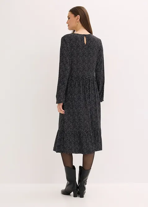 Midi-Jerseykleid aus Viskose-Mix, bonprix