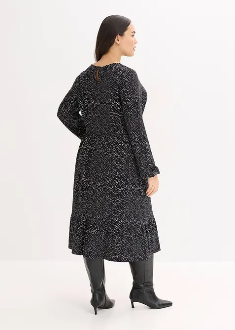 Midi-Jerseykleid aus Viskose-Mix, bonprix