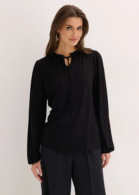 Langarmshirt aus Viskose-Mix, bonprix